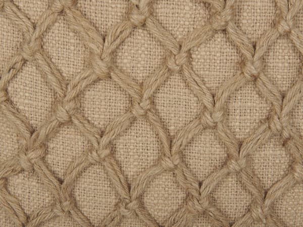 Sett med 2 dekorative puter Beige Jute 45 x 45 cm Vevd Flyttbar med glidelås Geometrisk mønster Boho Decor Tilbehør