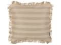 Miniatyrbilde 4 av 7: Sett med 2 dekorative puter Beige Jute 45 x 45 cm Vevd Flyttbar med glidelås Frynsekant Boho Decor Tilbehør