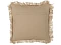 Miniatyrbilde 5 av 7: Sett med 2 dekorative puter Beige Jute 45 x 45 cm Vevd Flyttbar med glidelås Frynsekant Boho Decor Tilbehør