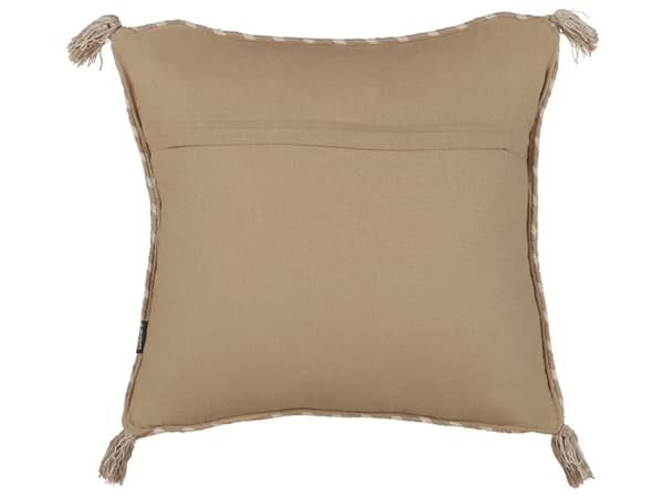 Dekorativ pute Beige Jute 45 x 45 cm Vevd Flyttbar med glidelås Dekorative dusker Boho Decor Accessories