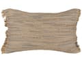 Miniatyrbilde 4 av 7: Sett med 2 dekorative puter Beige Jute 30 x 50 cm Vevd Avtakbar med glidelås Dekorative frynser Boho Decor Tilbehør