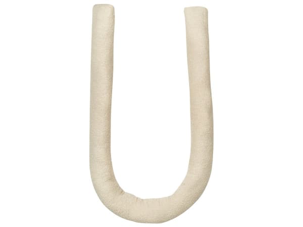Pute Beige 172 x 14 cm Kosepute i bamsestoff Dekorativ pute med mykt fyll Flere former Tilbehør Stue Soverom