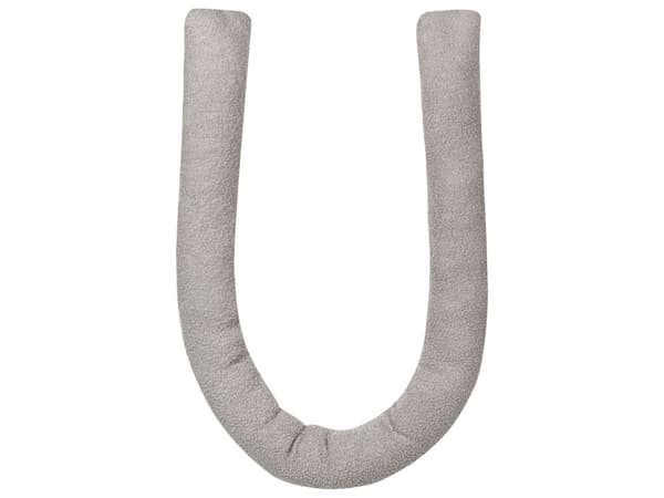 Sett med 2 puter Grå 172 x 14 cm Kasteputer i teddystoff Dekorative myke puter med mykt fyll Flere former Tilbehør Stue Soverom Soverom