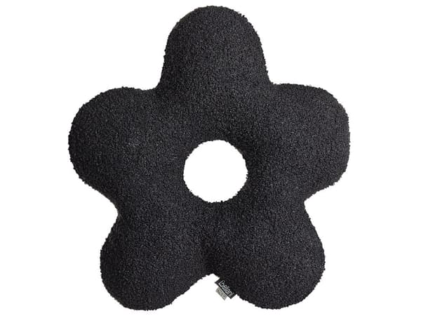 Set med 2 kuddar Svart 40 x 40 cm Kuddar i Dekorativa Kuddar med Mjuk Fyllning Tillbehör Vardagsrum Sovrum
