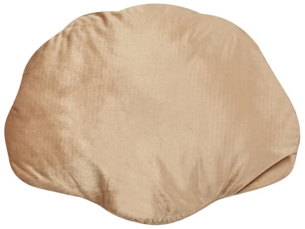 Set med 2 Snäckskalskuddar Beige Sammet Kammussla Form Prydnadskudde Dekoration Marint Tema Textilier Vardagsrum Sovrum