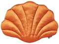 Miniatyrbild 4 av 6: Set med 2 Snäckskalskuddar Orange Sammet Kammussla Form Prydnadskudde Dekoration Marint Tema Textilier Vardagsrum Sovrum
