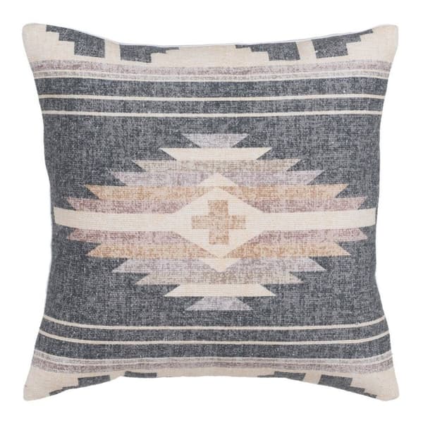 Kudde Bomull Beige Grå 45 x 45 cm