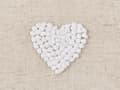 Miniatyrbilde 8 av 8: Sett med 2 Pynteputer Beige Bomull 45 x 45 cm Brodert Hjertemønster Moderne