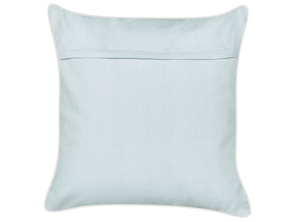 Pyntepute Blå Fløyel 45 x 45 cm Maritim Krabbemotiv Firkantet Polyester Boligtilbehør