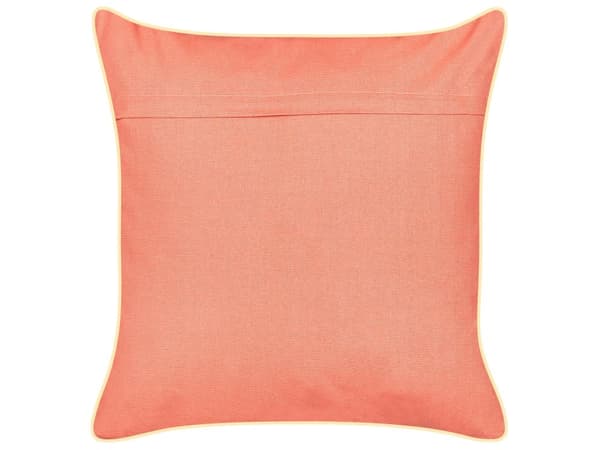 Prydnadskudde Röd Sammet 45 x 45 cm Marin Bläckfisk Motiv Fyrkantig Polyester Fyllning Heminredning