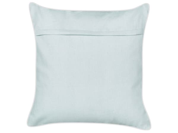 Set med 2 prydnadskuddar Blå sammet 45 x 45 cm Marint bläckfiskmotiv Fyrkantig polyesterfyllning Heminredningstillbehör