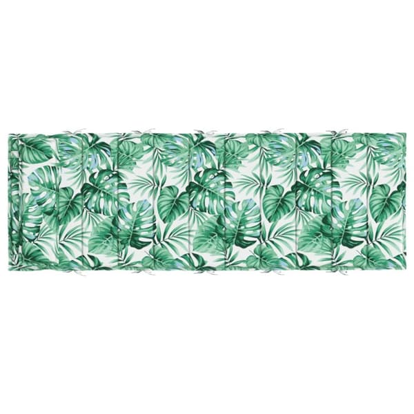 hynde til liggestol 180x60x3 cm oxfordstof bladmønster