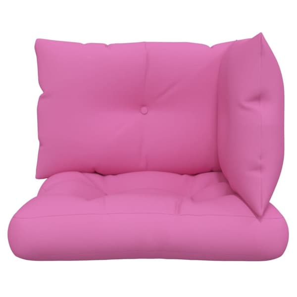Dynor till pallsoffa 3 st rosa Oxford-tyg