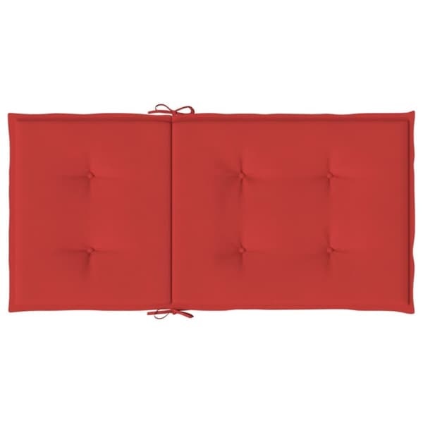 Stolsdynor 4 st röd 100x50x3 cm oxfordtyg