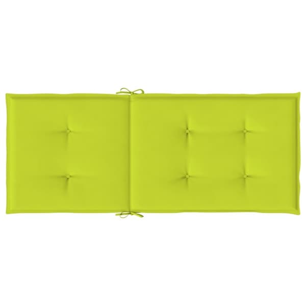 Stolsdynor 4 st ljusgrön 120x50x3 cm tyg
