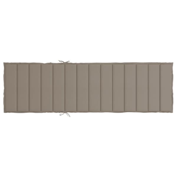 Solsängsdyna taupe 200x70x3 cm oxfordtyg