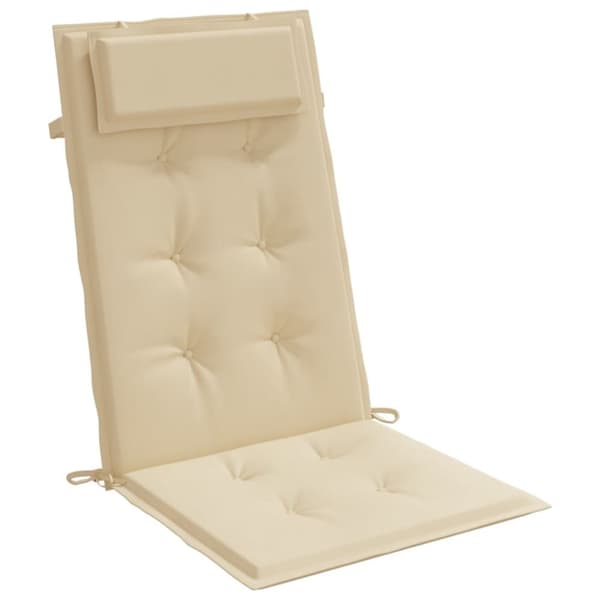 Korkean selkänojan tyynyt, 2 kpl, beige, Oxford
