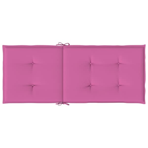 Stolsdynor 2 st rosa 120x50x3 cm tyg