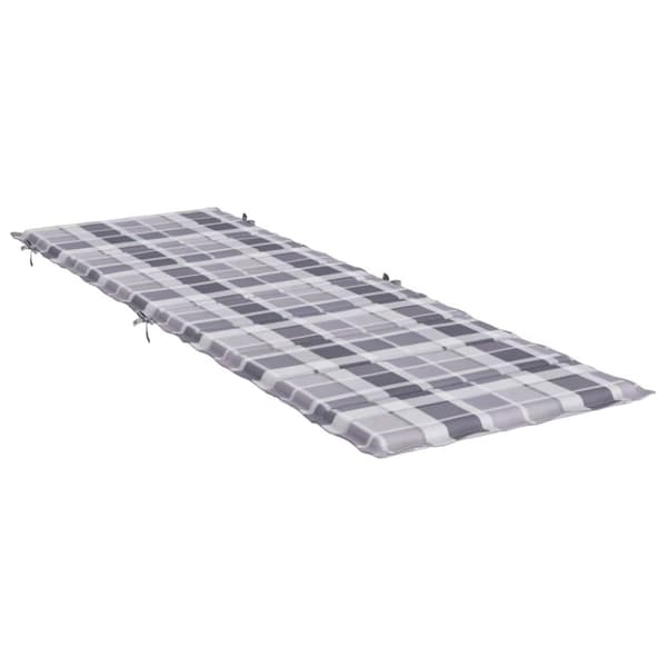 hynde til liggestol 186x58x3 cm oxfordstof gråternet