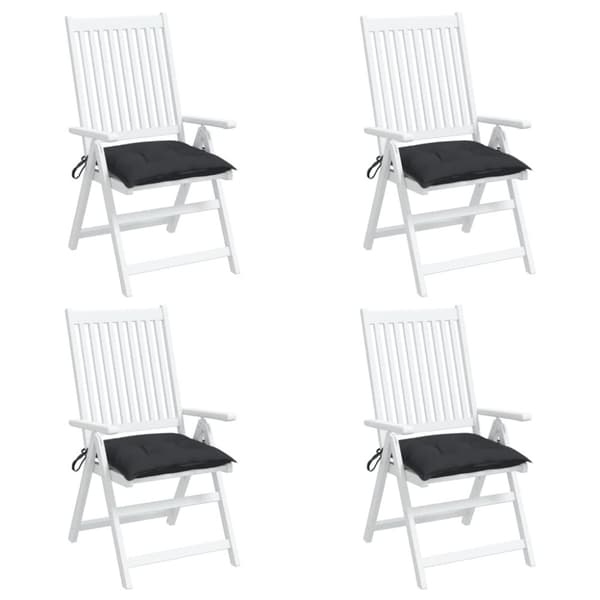 Stolsdynor 4 st svart 50x50x7 cm oxfordtyg
