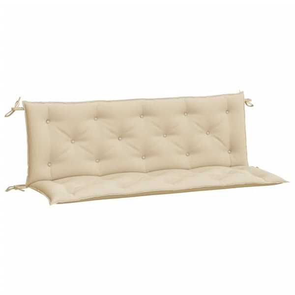 Bänkdynor för trädgården 2st beige 150x50x7cm oxfordtyg