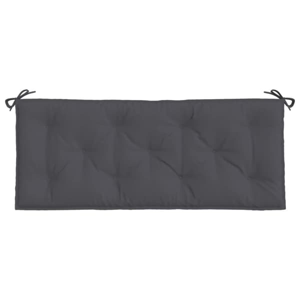 Bänkdyna för trädgården antracit 120x(50+50)x7 cm oxfordtyg