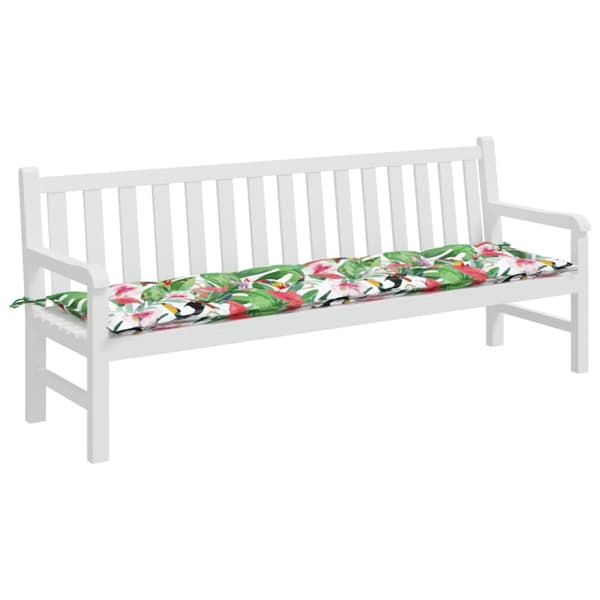 hynde til havebænk 200x50x7 cm stof flerfarvet