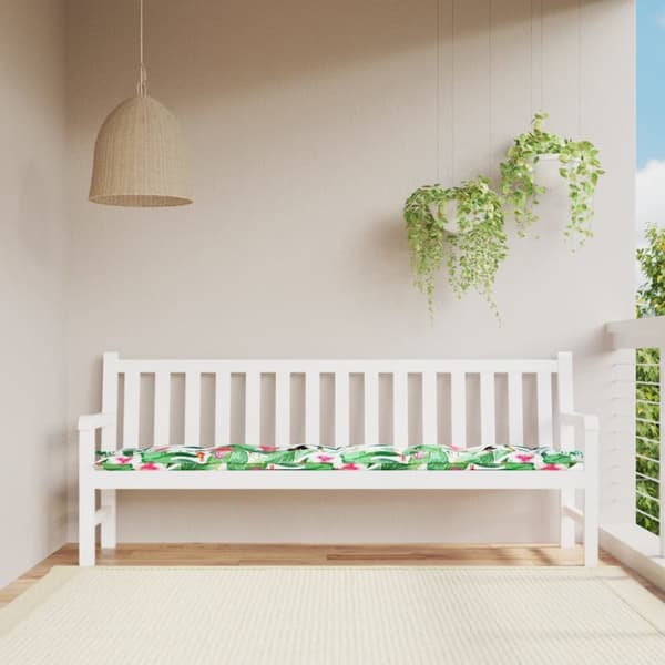 hynde til havebænk 200x50x7 cm stof flerfarvet