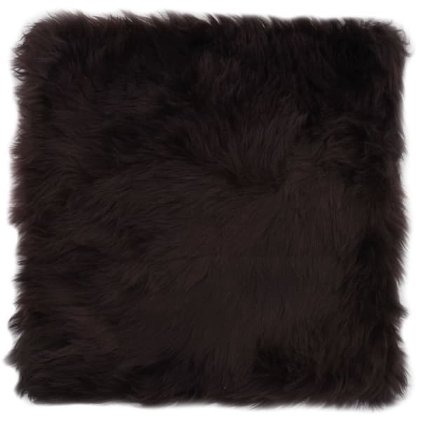 Tuolinpehmusteet 2 kpl ruskea 40x40 cm aito lampaannahka