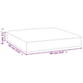 Miniatyrbillede 7 af 7: pallehynde 60x60x8 cm oxfordstof stribet blå og hvid