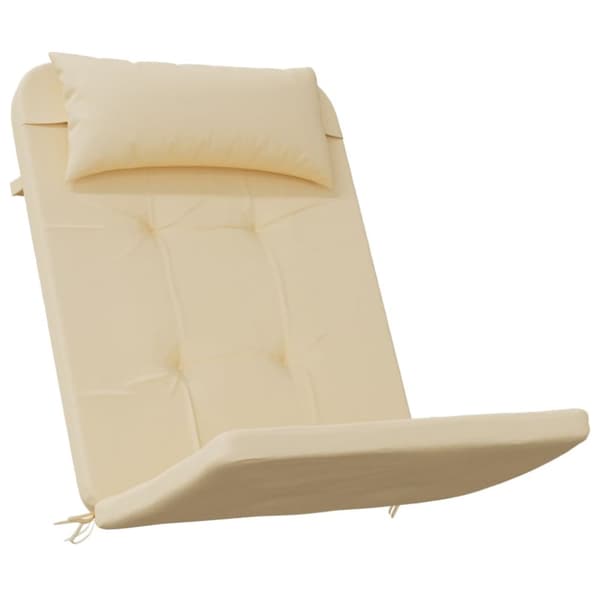 Solstolsdynor 2 st beige oxfordtyg