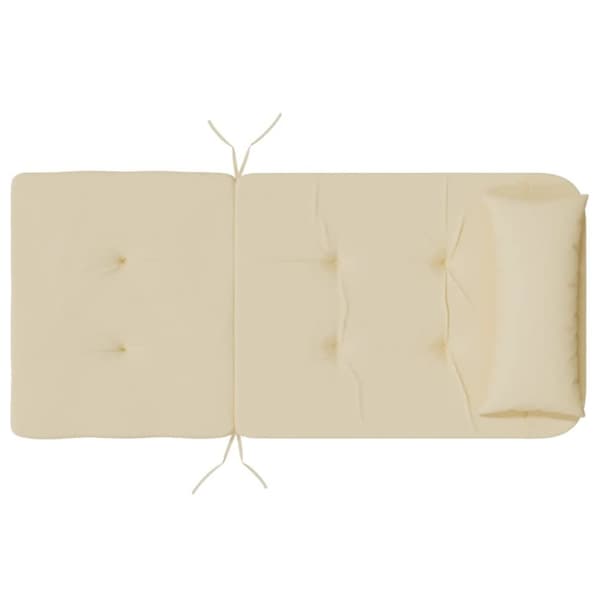 Solstolsdynor 2 st beige oxfordtyg