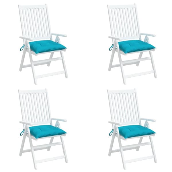 stolehynder 4 stk. 50x50x7 cm oxfordstof turkis