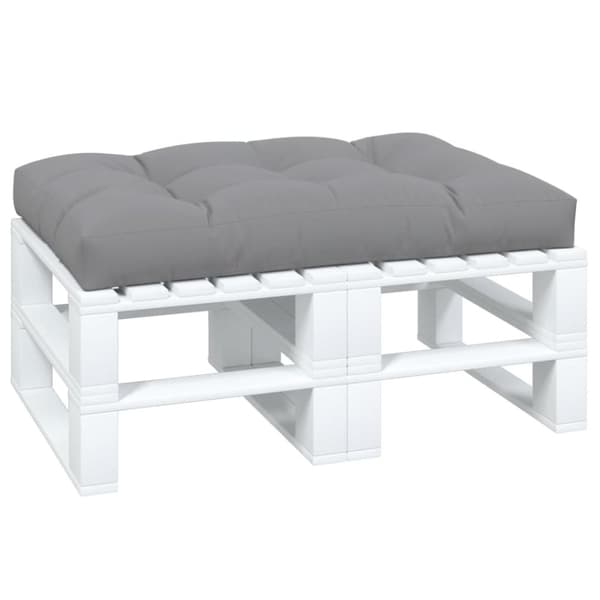 pallehynde 120x80x12 cm stof grå