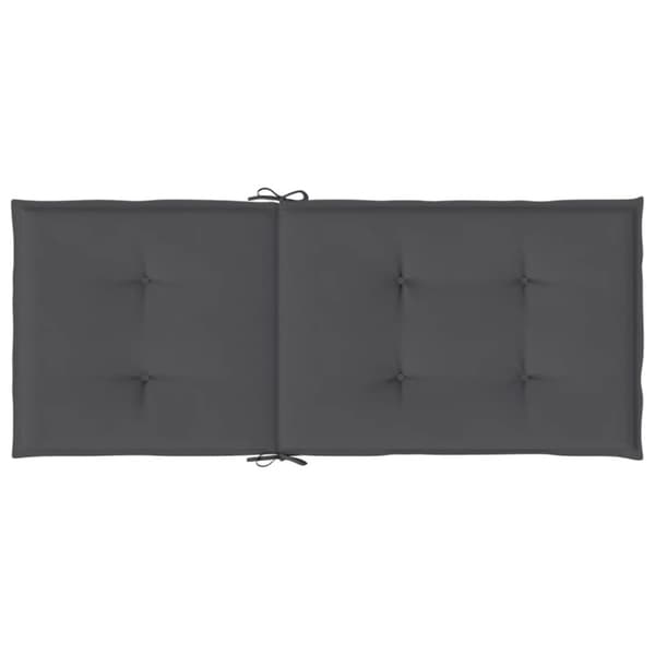 Stolsdynor 2 st antracit 120x50x3 cm tyg