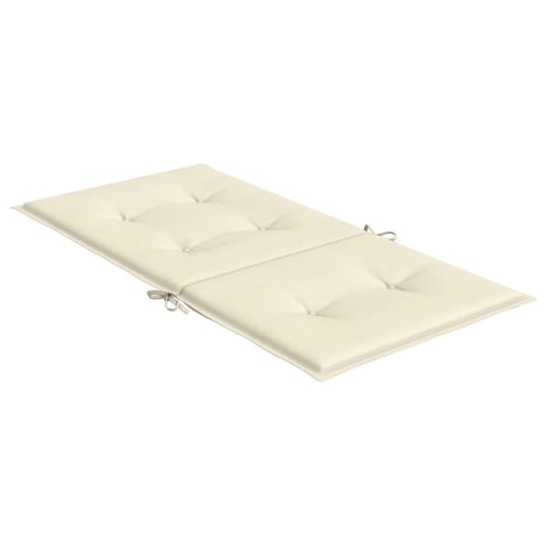 Stolsdynor 4 st gräddvit 100x50x3 cm oxfordtyg