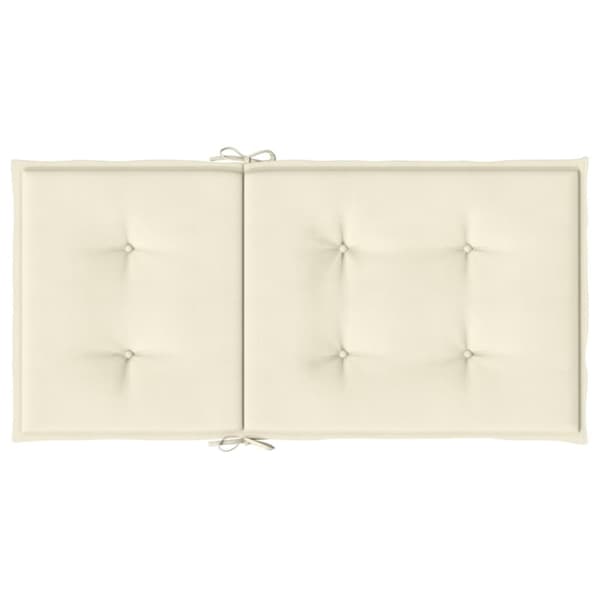 Stolsdynor 4 st gräddvit 100x50x3 cm oxfordtyg