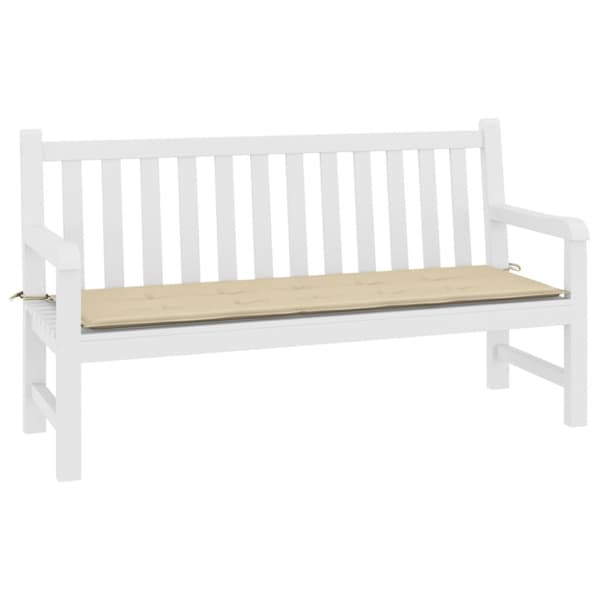 hynde til havebænk 200x50x3 cm oxfordstof beige