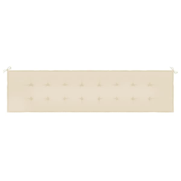hynde til havebænk 200x50x3 cm oxfordstof beige