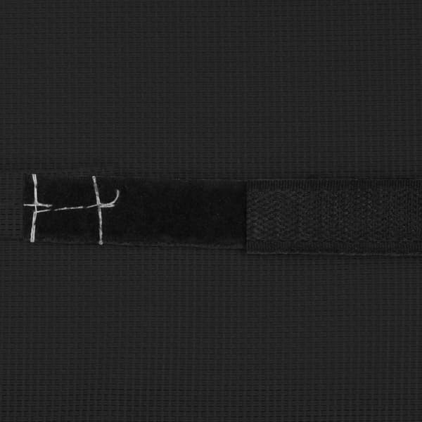 nakkestøtte til havestol 40x7,5x15 cm textilene sort