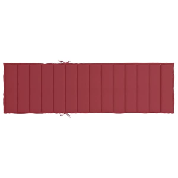 hynde til liggestol 200x70x3 cm oxfordstof vinrød
