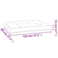 Miniatyrbild 9 av 9: Palldyna antracit 120x80x12 cm tyg