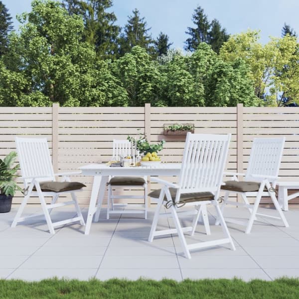 Stolsdynor 4 st taupe 40x40x7 cm oxfordtyg