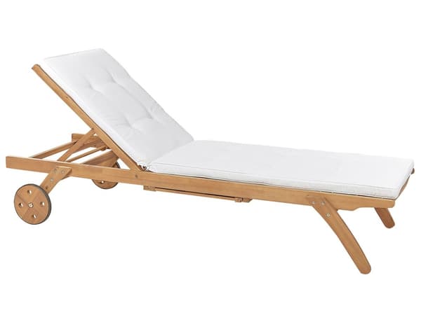 Hagesolsengpute hvit 192 x 56 cm med stropper Moderne hage Utendørs