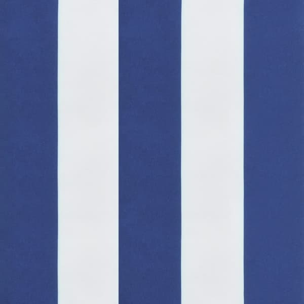 Bänkdyna blå&vit randig 200x50x3 cm oxfordtyg