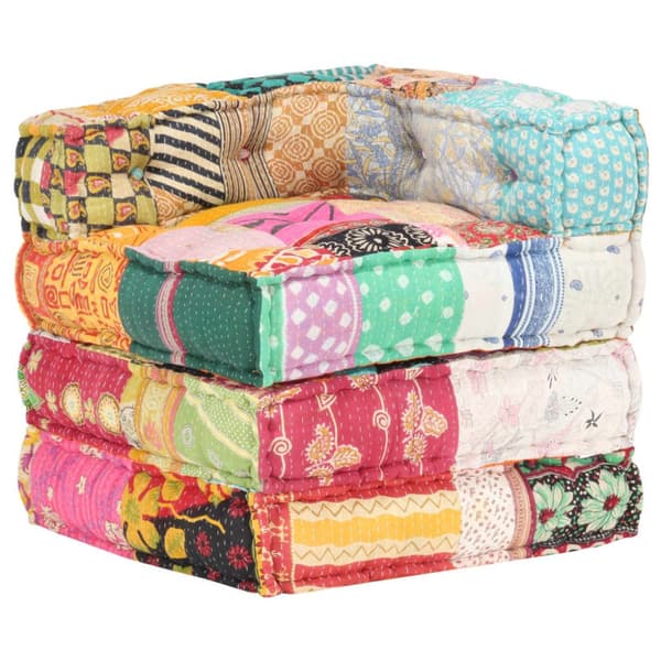 Modulaarinen puffi, tilkkutäkki, kangas