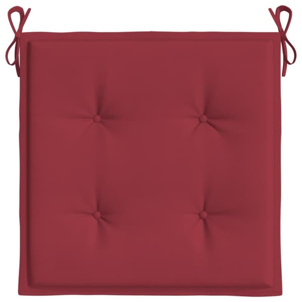 Stolsdynor 4 st vinröd 50x50x3 cm oxfordtyg