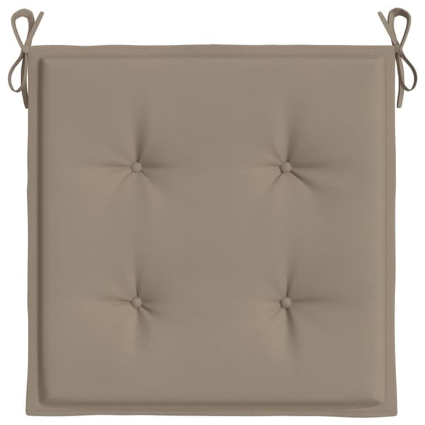 Stolsdynor 6 st taupe 50x50x3 cm oxfordtyg