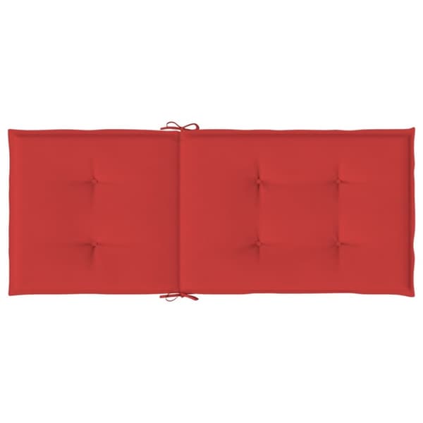 Stolsdynor 6 st röd 120x50x3 cm tyg