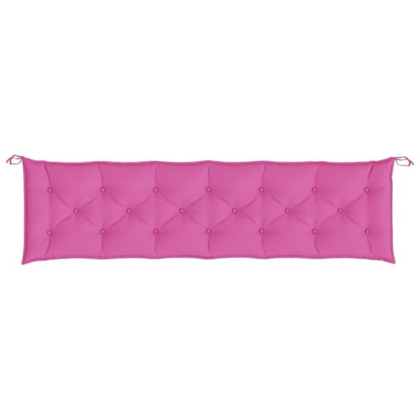 hynde til havebænk 200x50x7 cm stof pink